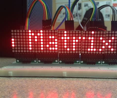Scrolling Text On A 8x8 Led Matrix Using An Arduino Uno 5 Steps With