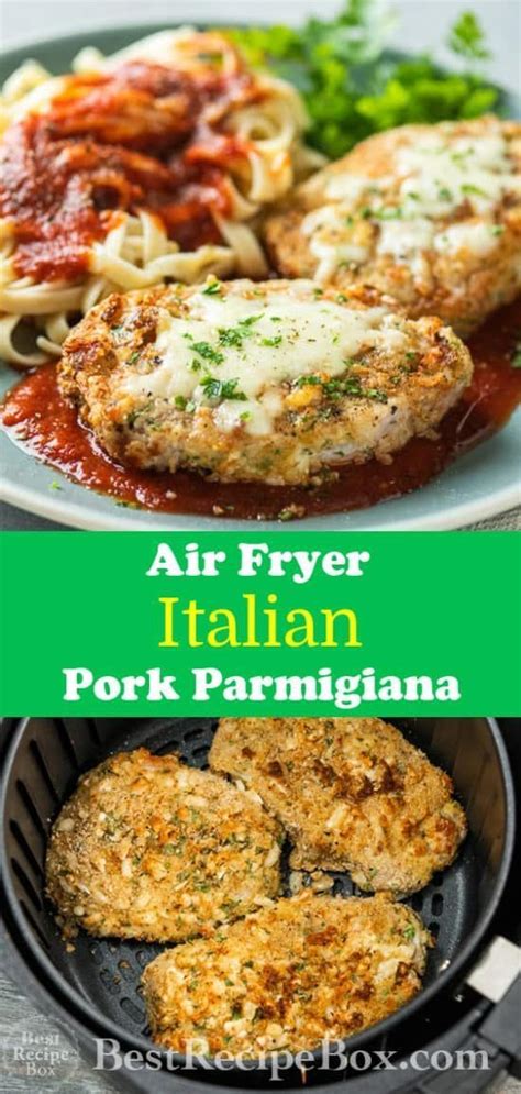 Most times you dip in the egg and then dredge. Air Fryer Italian Pork Chops Parmigiana | Recipe | Italian pork chops, Pork recipes, Baked fish ...