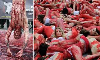 269 Life Campaigners Cover Themselves In Fake Blood To