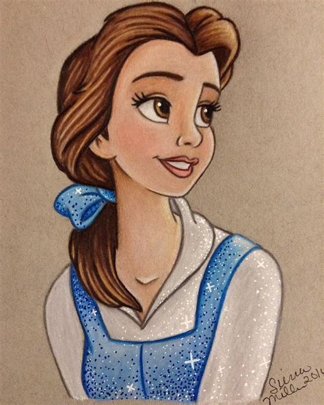 Disney Princess Beautiful Sketch Cartoon Drawing Ana Candelaioull