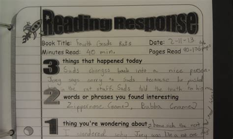 Five Minute Reading Responses | Scholastic