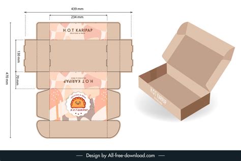 Free Vector Box Packaging Templates Vectors Free Download Graphic Art