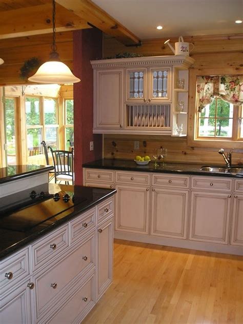 Unfinished · doors, fronts, cabinets · painted · thermofoil white kitchen in log home #home #decor | My dream home ...