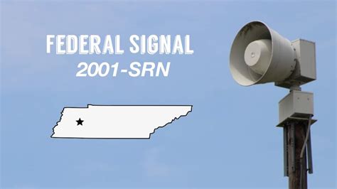 Jackson Tennessee Federal Signal 2001 Srn Tornado Siren Test May