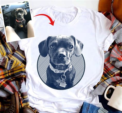 Custom Pet Face Shirt Pet Shirts For Women Custom Dog Shirt Etsy