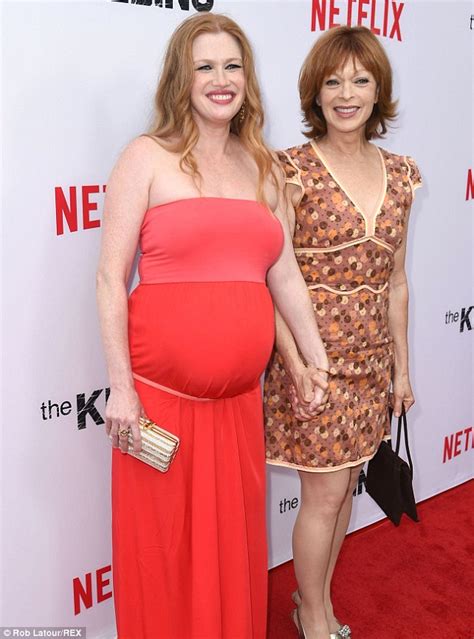 Mireille Enos Displays Huge Baby Bump At Netflix Premiere For The