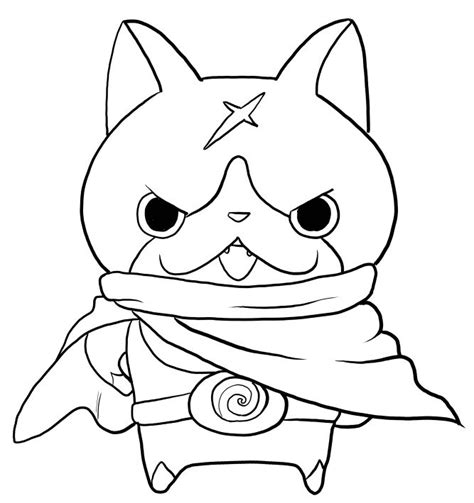 Coloriage Yo Kai Watch 2 Hovernyan  Coloriage yokai watch, Coloriage