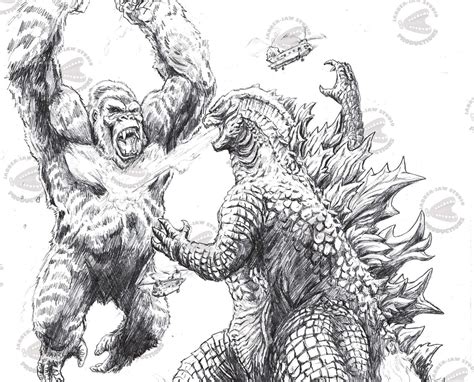 King Kong Vs Godzilla Coloring Pages Godzilla And Kong Coloring Sexiz Pix