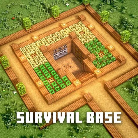 Minecraft Builds And Designs On Instagram Minecraft Survival Starter