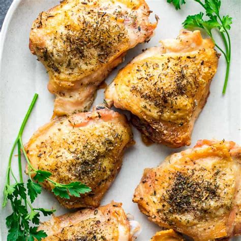 Crispy Baked Chicken Thighs Healthy Seasonal Recipes