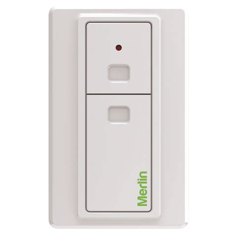This allows the garage opener to activate, but then release, as if the physical wall button was being pressed. Merlin Two Button Wireless Wall Mounted Garage Door Opener ...