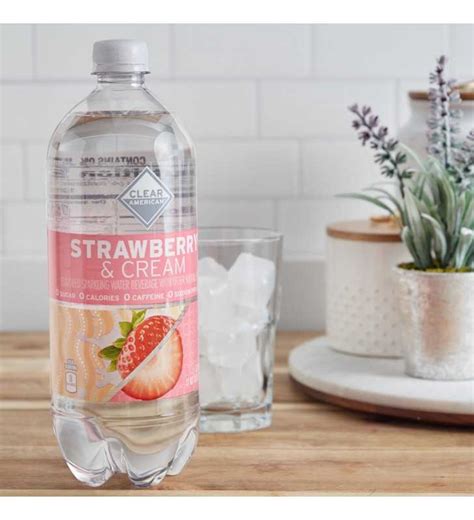 Clear American Sparkling Water Strawberries And Cream 338 Fl Oz