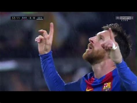 Mücadelede 1 gol 1 asist yapan messi damga vurdu. Lionel Messi Insane Goal - Barcelona vs Sevilla 2-0 - La ...