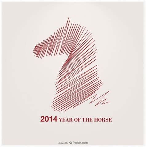 Free Vector | Sketchy red horse head silhouette