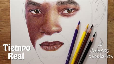 Cómo Dibujar A Will Smith Con Lápices De Colores Escolares Tiempo