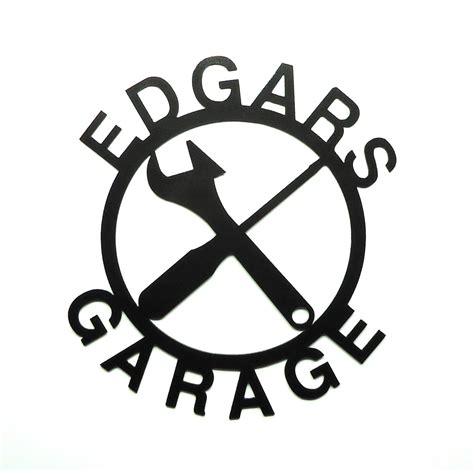 Custom Personalized Metal Art Garage Sign Free Usa Shipping