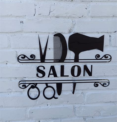 Personalized Hair Salon Sign Custom Beauty Salon Sign Hair Etsy