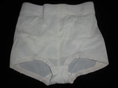 Vintage Sears Cuffed Extra Firm Control Panty Girdle Brief Wh Med Picclick