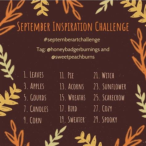 Looking Forward To Trying Out This September Art Challenge Over The