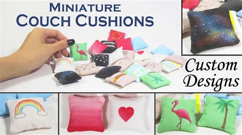 Diy Miniature Pillows With 21 Custom Designs Youtube
