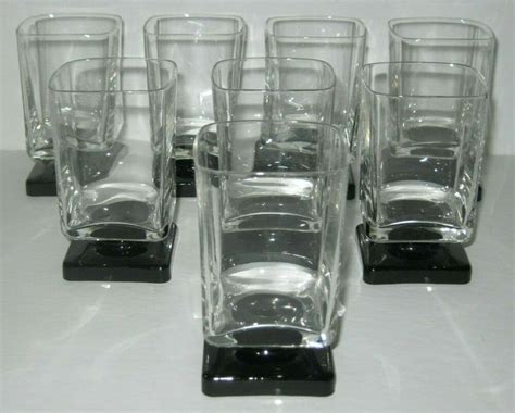 Glass Pottery And Glass For Sale Ebay Glass Barware Glass Set Black Glass