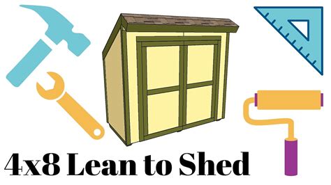 This time i'd do it the classic way. 4x8 Lean To Shed Plans - YouTube