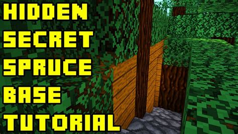 Minecraft Secret Hidden Spruce Forest Base Tutorial Xboxpepcps3ps4