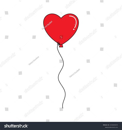Heart Balloon Vector Illustration Isolated On Stock Vector Royalty