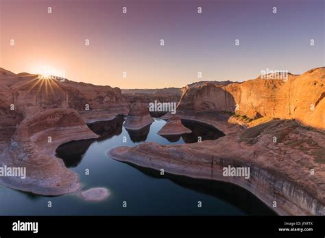 Reflection Canyon At Lake Powell In Glen Canyon National Recreation