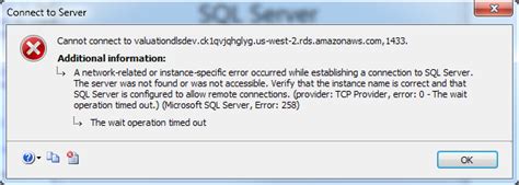Omegle is a free chat website that allows you to connect with random strangers from all corners of the world and chat anonymously. Cannot connect to RDS SQL Server Database using Management ...