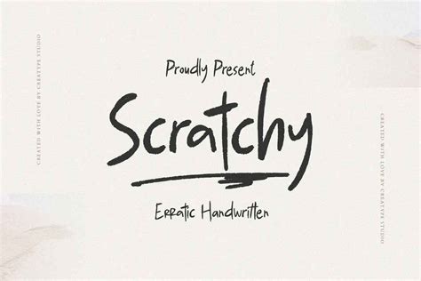 Scratchy Font Fonts Hut