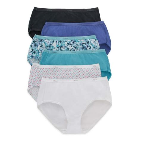 hanes cool comfort® women s cotton low rise brief panties 6 pack assorted 8