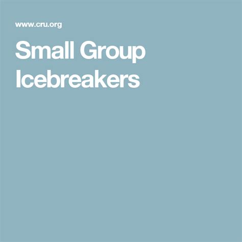 10 fun virtual icebreakers to take remote working to the next level. Here are the Best Small Group Icebreakers | Group ice ...