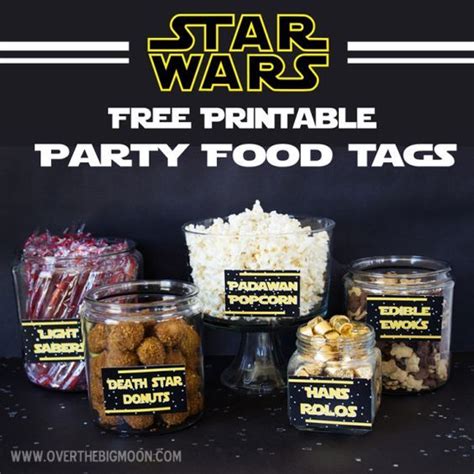 Star Wars Free Printable Party Food Tags