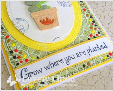 Need to talk to somebody? Lovely Linda's Craft Central!!: Grow Where You Are Planted