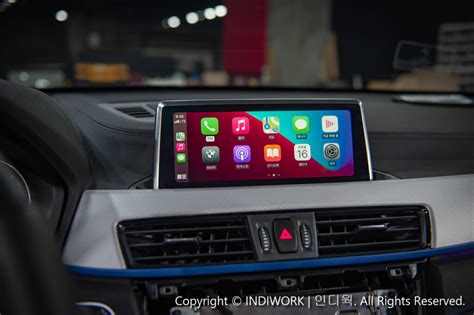 Steering wheel/oem buttons/siri voice controls. Apple Carplay for 2020 BMW X1 F48 | INDIWORK