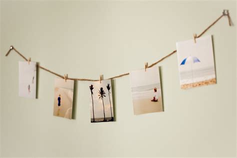Fabulous Photos For Hanging Pictures With Clothespins Cute Homes