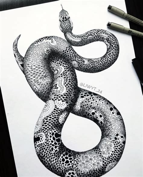 Snake Doodles Illustration Snake Drawing Snake Doodle Doodle