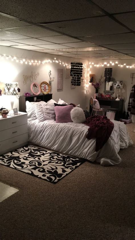 The alternation of smooth green surfaces cement floors black metal details and trendy furniture with the warmer presence of the … others like to match. Pin on 43 Room Ideas For Teen Girls With Lights