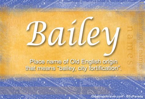 Bailey Name Meaning Bailey Name Origin Name Bailey Meaning Of The