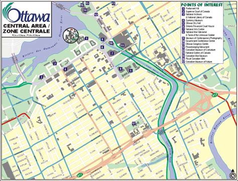 Map Of Ottawa Canada