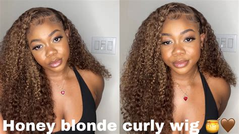 Honey Blonde Highlight Wig Install How To Fix Dark Lace Ft Klaiyi