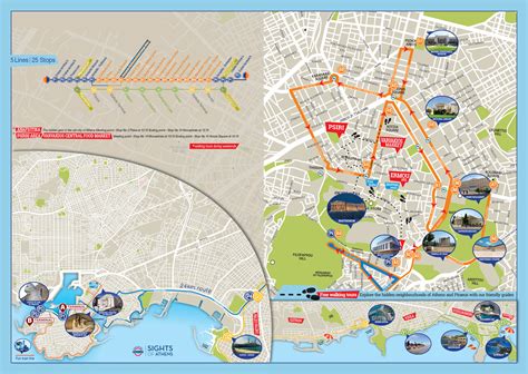 Athens Attractions Map Pdf Free Printable Tourist Map Athens Waking
