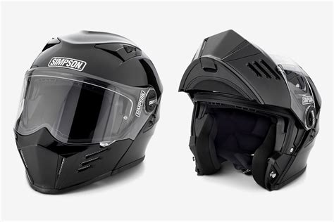 Le casque modulable est le parfait compromis entre un casque jet et un casque intégral ! Simpson Mod Bandit Motorcycle Helmet | HiConsumption ...