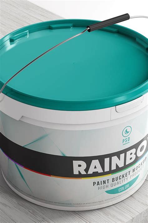 Download Plastic Paint Bucket Mockup (571810) | Products | Design ...