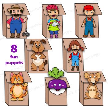 Enormous Turnip Craft Puppets by Dancing Crayon Designs | TpT