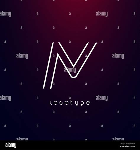 Futurism Style Letter M Minimalist Type For Modern Futuristic Logo