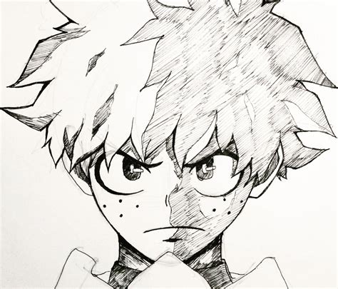 My Hero Academia Deku Coloring Page Hd Football