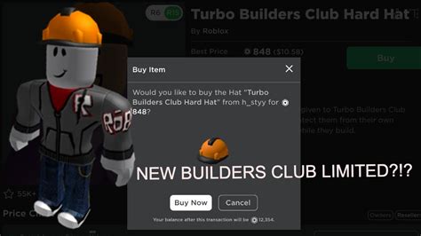 New Builders Club Limited Turbo Builders Club Hard Hat Youtube