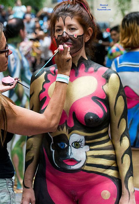 Body Painting In A Ny Park Another Chapter January Voyeur Web